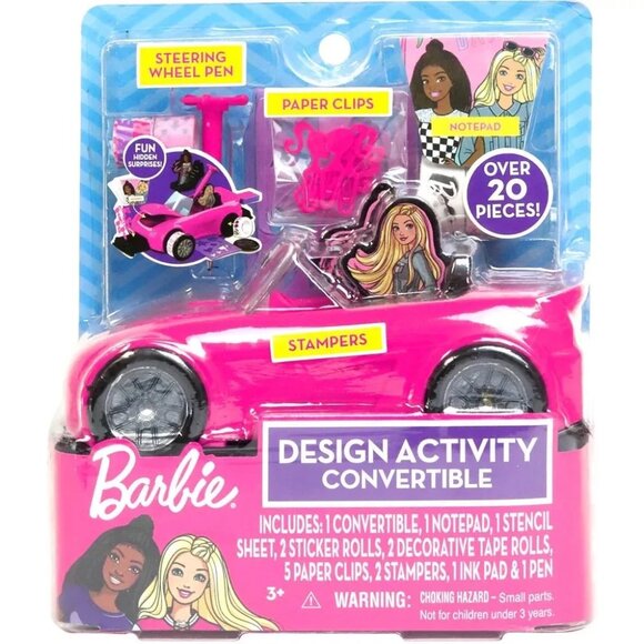 Barbie: Convertible Car - Design Activity Playset by Tara Toys - Picture 1 of 1